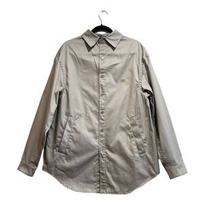 NWT Balenciaga Paris‎ Grey Long Sleeve Button-Up Shirt Jacket 38 MSRP$1,311 City